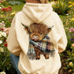 🎄🎅KERSTUITVERKOOP 50% KORTING!!🎁Leuke Highland Cow Cozy Fleece-gevoerde hoodie met capuchon🦬