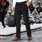 Leuk cadeau! Heren verdikte elastische taille corduroy broek