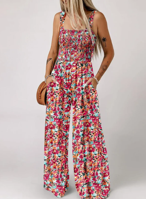 💖LAATSTE DAG UITVERKOOP 50% KORTING💖 Casual mouwloze overalls/jumpsuits met print voor dames
