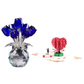 🏆Valentijnsdag Hot Sale 50% KORTING❤️ Kristallen kleurrijke rozenbloem verzamelbeeldje met vaas