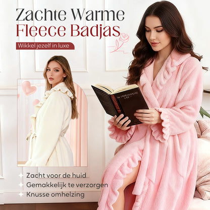 🔥✨Zachte, donzige badjas 🧖♀️ – Huidvriendelijke stof, behaaglijke warmte na het douchen