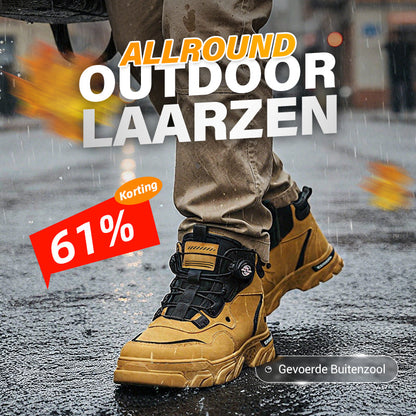 ⏳Tijdelijke aanbieding⏰Heren outdoor werkschoenen met draaibare gesp (waterdicht, antislip, comfortabel en ademend)