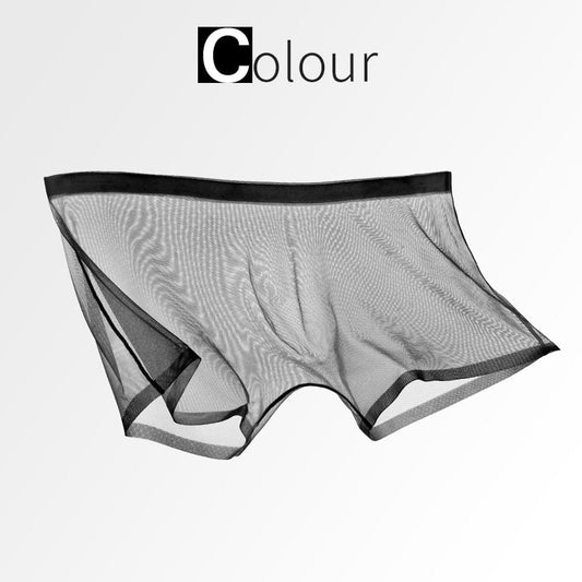 🔥HEET VERKOOP🔥 Sexy Mesh Sheer Boxershorts van Ice Silk