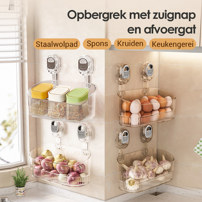 💥Multifunctionele wandopbergplank met zuignap 🛒