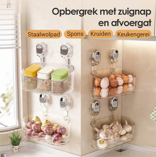 💥Multifunctionele wandopbergplank met zuignap 🛒