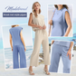 🌺Nieuwe artikelen 2025 - 50% KORTING🌺Dames Casual Set: Mouwloze Top & Broek met Wijde Pijpen