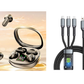 🥳2026 HOT SALE🥳💞Meer dan 50.000 verkocht!🎧 🔋Comfort de hele dag door, draadloze vrijheid. Dubbele oordopjes met LED-oplaadcase – Pak en ga. 🚀📞