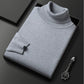 🔥Suéter de cuello alto premium de color liso para hombre con 50 % de descuento