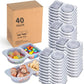 🔥HOT SALE 50% KORTING🔥Snackbakjes met dubbele compartimenten en deksels