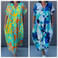 🌸Speciale prijs🌸 Dames casual elegante geprinte V-hals jurk