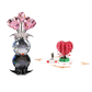 🏆Valentijnsdag Hot Sale 50% KORTING❤️ Kristallen kleurrijke rozenbloem verzamelbeeldje met vaas