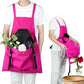 🔥Laatste dag speciale aanbieding 50% KORTING💕Cross Back tuinschort met diepe kangoeroezakken