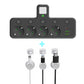 🎉Nieuwjaars Cadeau 50% KORTING!🔌Slanke Slimme Stekkerdoos (USB + Nachtlampje) – Individuele Schakelaars & Reisvriendelijk: Laad Meerdere Apparaten Tegelijk!