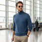 🔥Suéter de cuello alto premium de color liso para hombre con 50 % de descuento