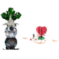 🏆Valentijnsdag Hot Sale 50% KORTING❤️ Kristallen kleurrijke rozenbloem verzamelbeeldje met vaas