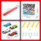 🎁Vroege kerstuitverkoop met 50% KORTING🎅🧩 DIY racebaan van aluminiumlegering met zuignappen - Verstelbare lay-out voor creatief spelen, ontwikkelt motorische vaardigheden en logica 🚗📦