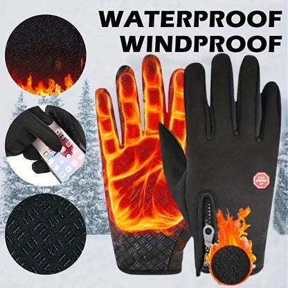 2025 Nieuwkomer💖HOT SALE 49%💖Outdoor Koudebestendige Fleece Anti-slip Volledige vinger Touch Screen Handschoenen