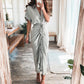📣Beperkte korting: 50% korting💖Dames Satijnen Button Down Jurk