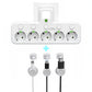 🎉Nieuwjaars Cadeau 50% KORTING!🔌Slanke Slimme Stekkerdoos (USB + Nachtlampje) – Individuele Schakelaars & Reisvriendelijk: Laad Meerdere Apparaten Tegelijk!