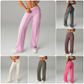 👖 Pantalones holgados de cintura alta – rectos, versátiles y con tejido elástico cómodo | Bolsillos prácticos para trabajo, paseos y casa