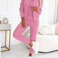 Vrouwen's drie - stukken set met baseballjacket en broeken