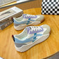 Platte witte hardloopschoenen