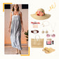 💃Zomer hete uitverkoop 49% korting - Casual gestreepte jarreteljurk