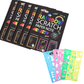 🌈【Koop 1, krijg 1 gratis】Creatief regenboog kraskunstnotitieboek - Laat de kunstenaar in je los! Complete set met sjablonen en stylussen - Ideaal voor stressverlichting, creatief cadeau voor kinderen en volwassenen ✨