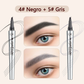 💥COMPRA 1 RECIBE 1 GRATIS🎉Lápiz de cejas de alta calidad 3D impermeable microblading 4 punta de tenedor lápiz de tatuaje