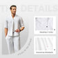 🌿Alta calidad 🌿Máxima comodidad💧Conjunto de dos piezas de algodón para hombre: Top y pantalón