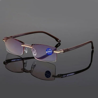 👓🔥Nuevas gafas de lectura de doble uso antiazules de alta dureza de zafiro✨