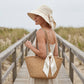 👒 ¡50% DE DESCUENTO! Sombrero de ala ancha con lazo para mujer – protección solar total y estilo elegante
