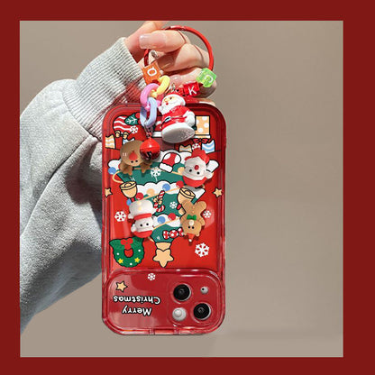 🎄 Kerstboom Bedel met Flip Spiegel Hoesje voor iPhone 🎅