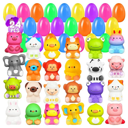 🔥Pasen Beste Cadeau 50% KORTING-🎁24 STUKS Paaseieren Voorgevulde Langzaam Rijzende Squishy Speelgoed