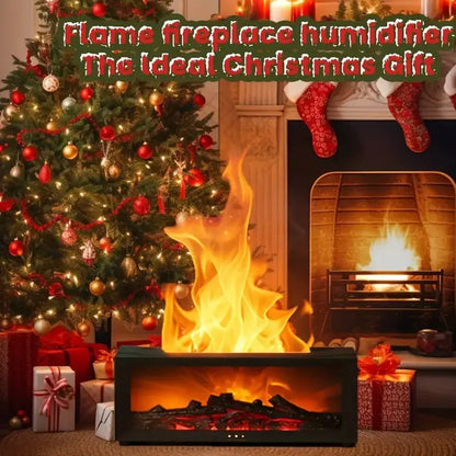 🔥 50% KORTING - LAATSTE DAG! 💦 Vochtigheidsverspreider met haardvlam - 7 LED-kleuren en afstandsbediening, rustgevende sfeer voor thuis/kantoor 🌙📦