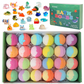 🛁 Set de Regalo de 12 Bombas de Baño para Niños – Diversión y Cuidado Suave para la Piel ✨🎁