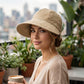 ⏳¡ÚLTIMO DÍA DE OFERTA!!🎁✨Sombrero solar elegante plegable para mujer UPF 50+ – Sombrero cubo de algodón de ala ancha con solapa protectora para cuello y correa regulable 🌞🇬🇧 | Compacto, transpirable e ideal para playa