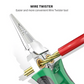 8-in-1 draadstripper, twister voor het knippen en trekken van draden, kabelschaar, spanningstester, tang