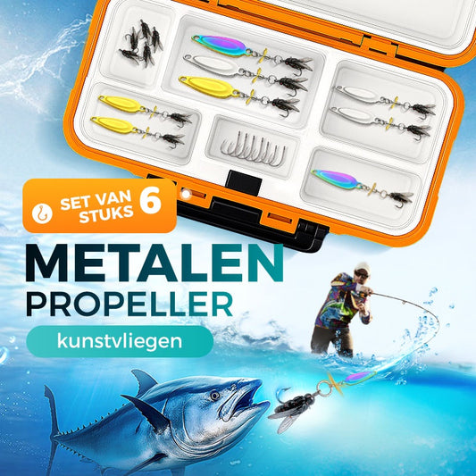 🎣Metalen propeller-viskunstaas voor het vangen van vis