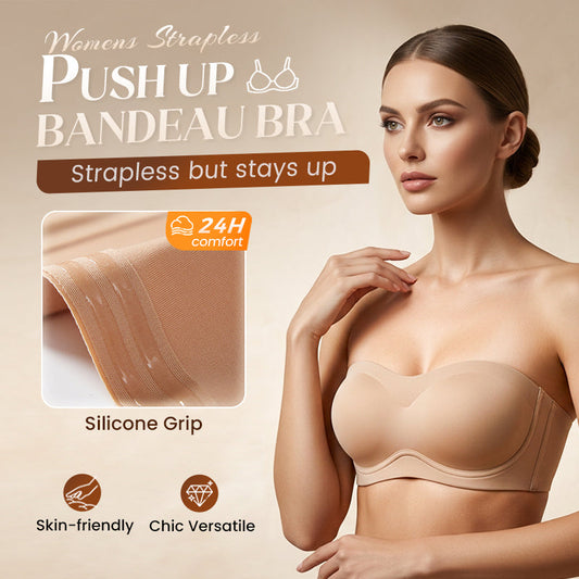 💥 Tijdelijke aanbieding: 50% korting! 🥰💞 Straploze push-upbeha – 360° antislip, zonder beugels & ademend. 🛡️✨