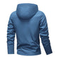 🔥50% DE DESCUENTO🔥Chaqueta con capucha para hombre, color liso, impermeable, cortavientos, con cordón y cremallera