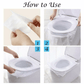 Biologisch afbreekbare Plastic dekking voor wegwerptoiletbril (50PCS/SET)