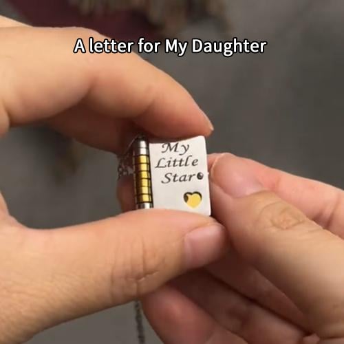 🔥🔥Mijn kleine ster boek ketting voor dochter, verjaardagscadeau afstudeersieraden van liefde
