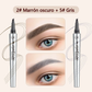 💥COMPRA 1 RECIBE 1 GRATIS🎉Lápiz de cejas de alta calidad 3D impermeable microblading 4 punta de tenedor lápiz de tatuaje