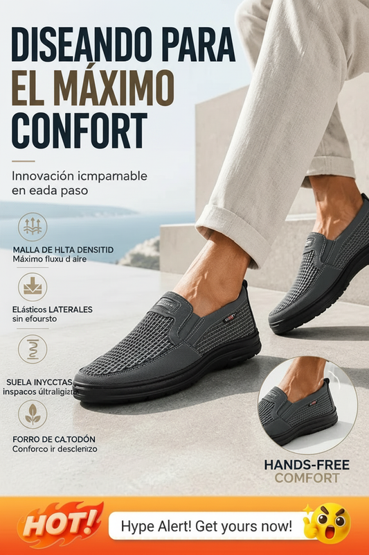 🎉 ¡Venta 2026 — Más de 33,200 Vendidos! 👟 Zapatos Casuales Slip-On Transpirables para Hombre