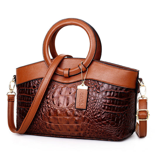 🔥2025 Hot Sale🔥Grote capaciteit Vintage luxe krokodillenleren vintage handtas