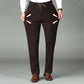 Leuk cadeau! Heren verdikte elastische taille corduroy broek