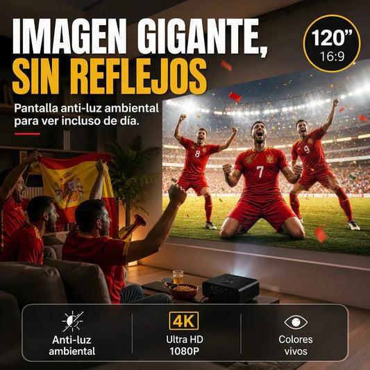 ⚽️⚽️¡Mega Oferta del Mundial 🔥Pantalla de Proyección Antiluz (16:9)🎥✨