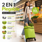 🛒🔥 50% OFF POR TIEMPO LIMITADO | Carro de Compra Plegable 2 en 1 ✨ Bolsa de 30L con Ruedas Ocultas, Ligera y Fácil de Transportar