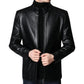 ❄️ 2026 Luxe Warmth | Chaqueta de cuero con forro de felpa para hombre | Estilo listo para el invierno 🔥【NUEVO】